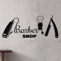 Barber Shop Wall Decal Haircut Beauty Salon Sign Man Salon Interior Decoration Vinyl Wall Sticker Hairdressing Tools Mural S871