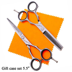 Japan Steel 5.5 6.0 Inch Professional Hairdressing Scissors Hair Barber Scissors Set Cutting Shears Thinning Scissors Haircut