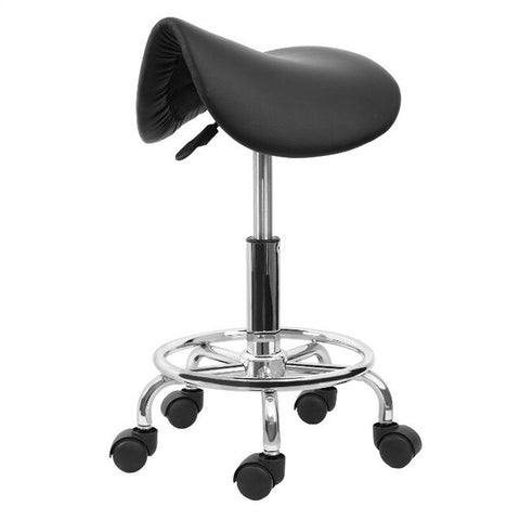 Hydraulic Rolling Swivel Saddle Salon Stool Tattoo Massage Facial Spa Height Adjustable Hairdressing Chair for Beauty Salon