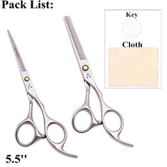 Hair Scissors 5.5 6.0 Professional Hairdressing Scissors Thinning Barber Scissor Set Hair Cutting Scissors 440C Japan Steel 888#