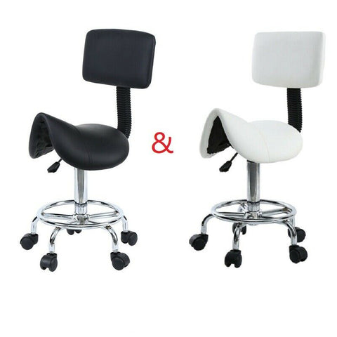 Amonstar Saddle chair roller stool swivel chair office chair cosmetic stool for spa beauty hairdressing