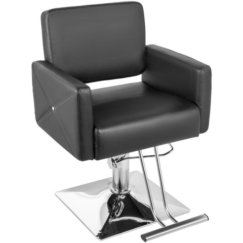 VEVOR Hydraulic Barber Chair PU Leather Styling Chairs for Salon Modern Hairdresser Tattoo Shaving Lift Square Barber Chair