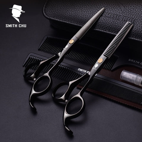 Smith Chu Hair Scissors Professional Hairdressing Scissors High Quality Cutting Thinning Scissor Shears Hairdresser Barber Razor