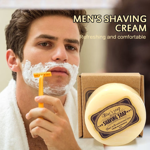 100g Shaving Cream Deluxe Men's Mustache Shaving Soap Facial Care Beard Shaving Cream Barber Salon Tool for Men Boys TSLM2