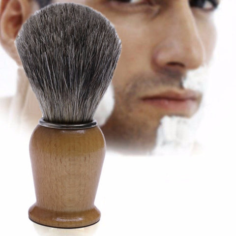 1PC Salon Badger Hair Wood Handle Wet Shaving Brush For Men Shave Barber Tool High Quality